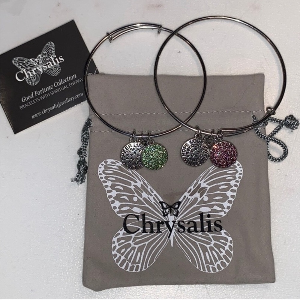 Chrysalis Expandable Bracelets with Swarovski Crystals